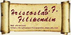 Hristoslav Filipendin vizit kartica